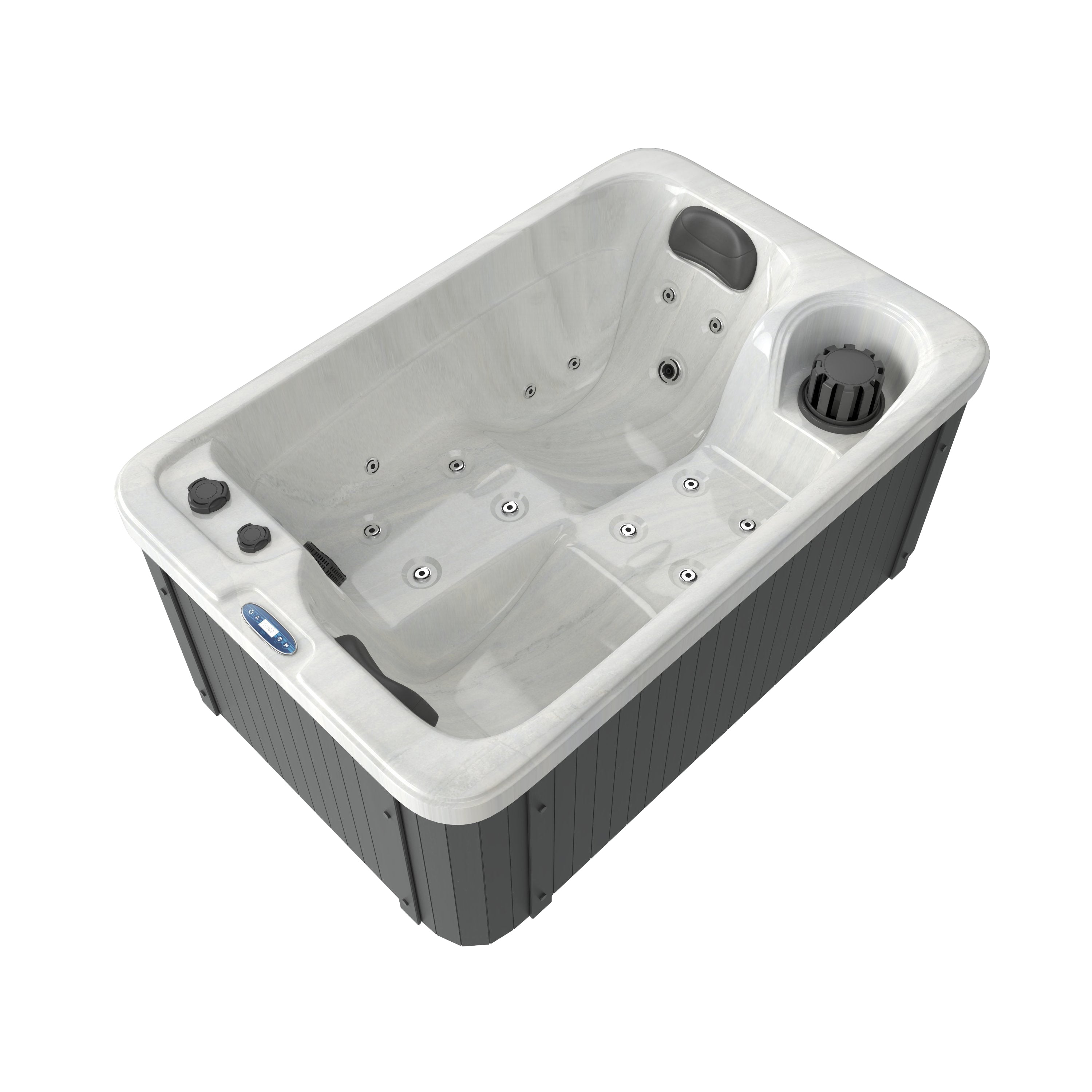 Outdoor Whirlpool SPLIT WHITE MARBLE