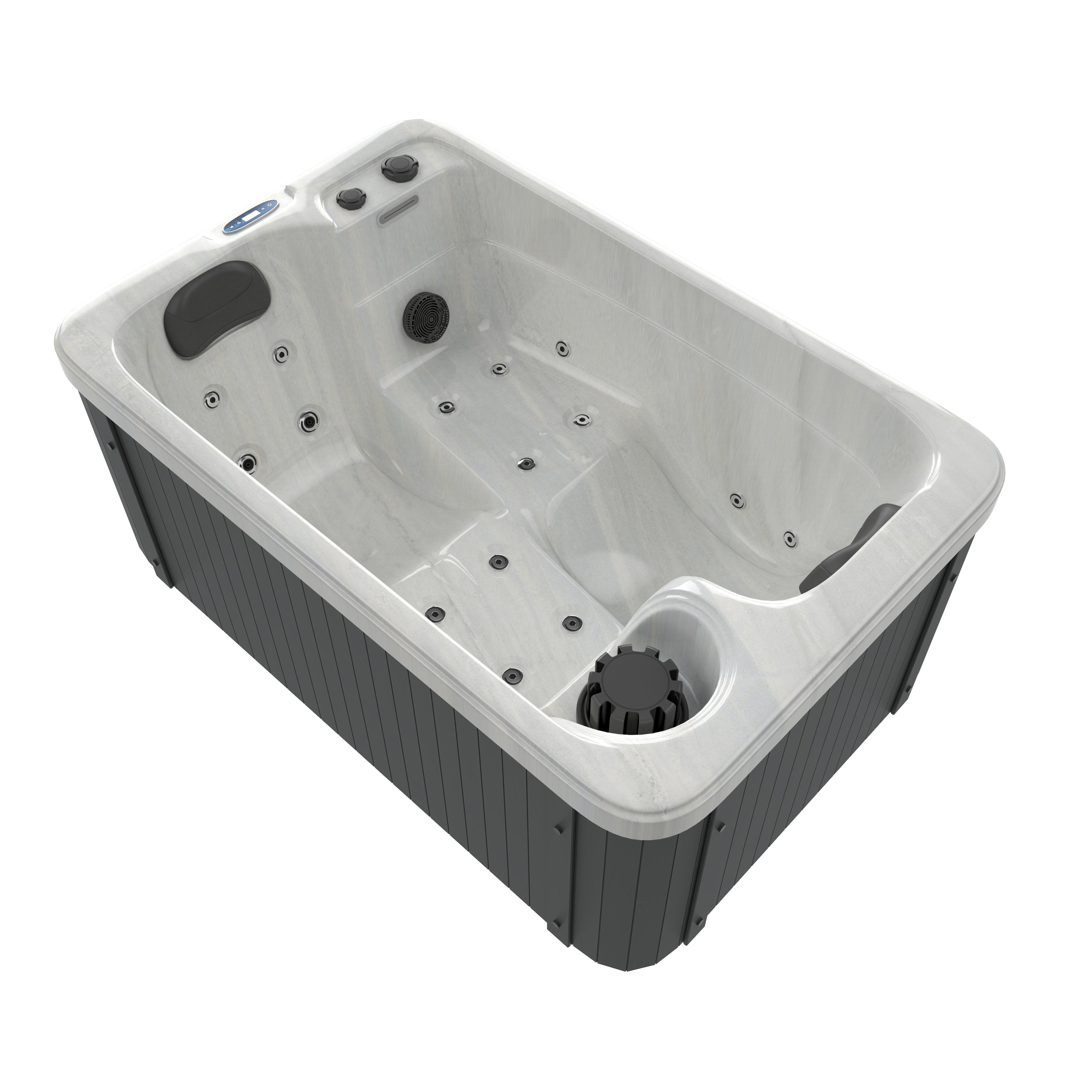 Outdoor Whirlpool SPLIT WHITE MARBLE
