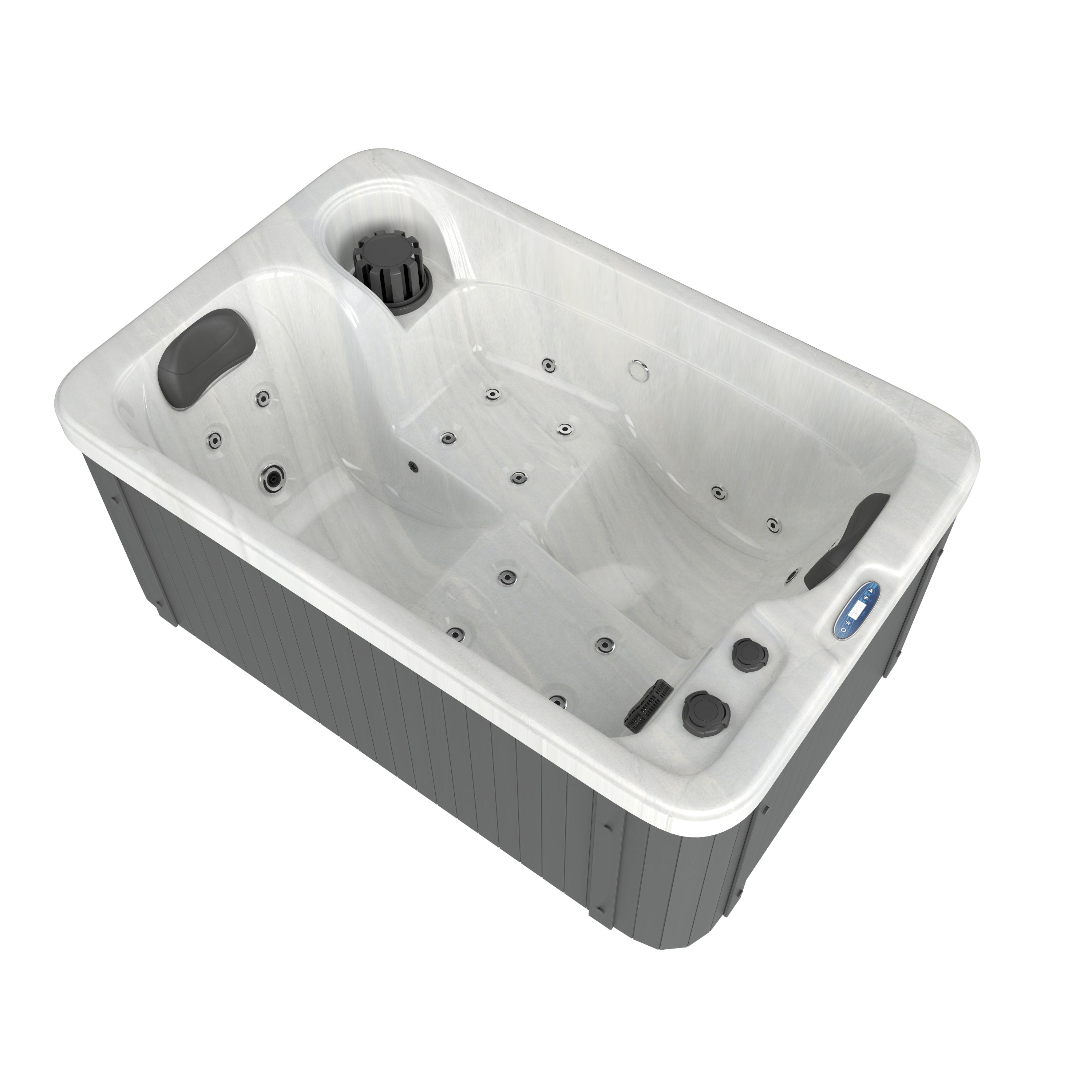 Outdoor Whirlpool SPLIT WHITE MARBLE