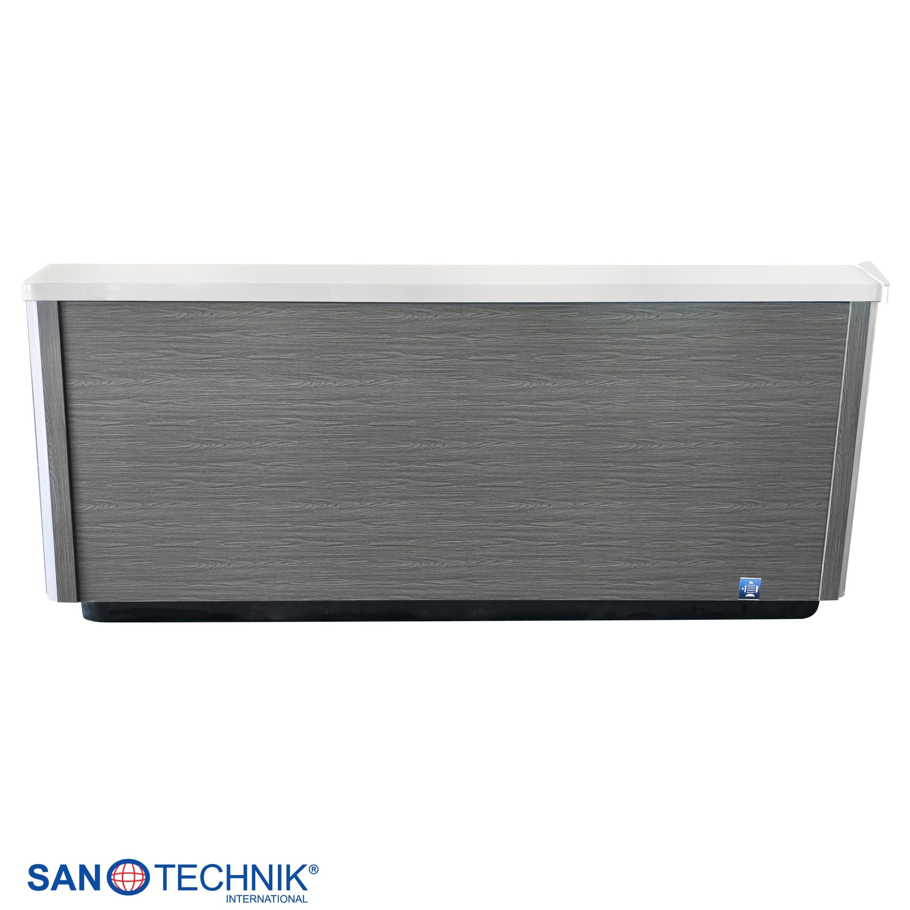 Outdoor Whirlpool ROVINJ WHITE inkl. Abdeckung + Stiege 210x210x90 cm frostsicher