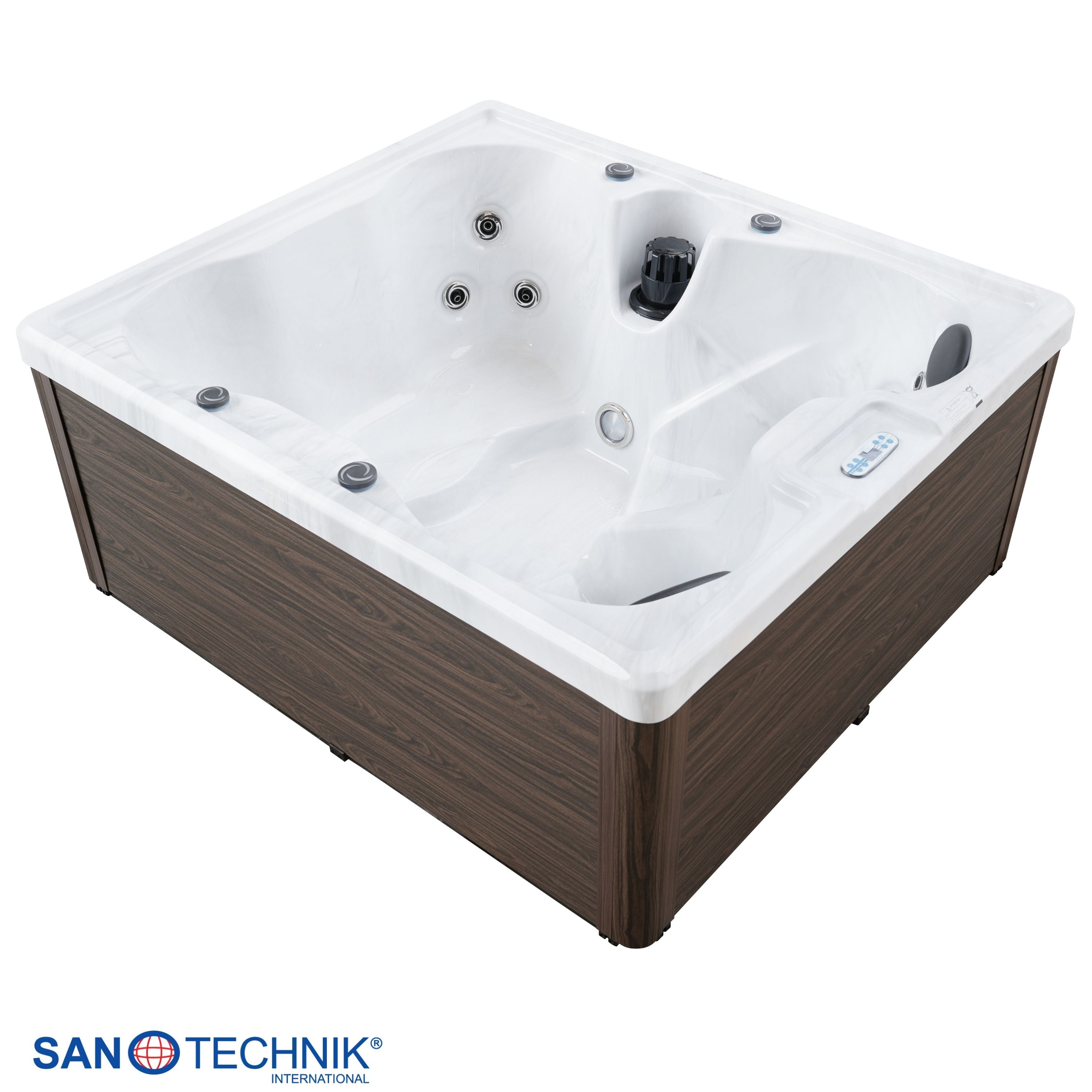 Outdoor whirlpool Modena Blue including cover - 205 x 130 x 70 cm