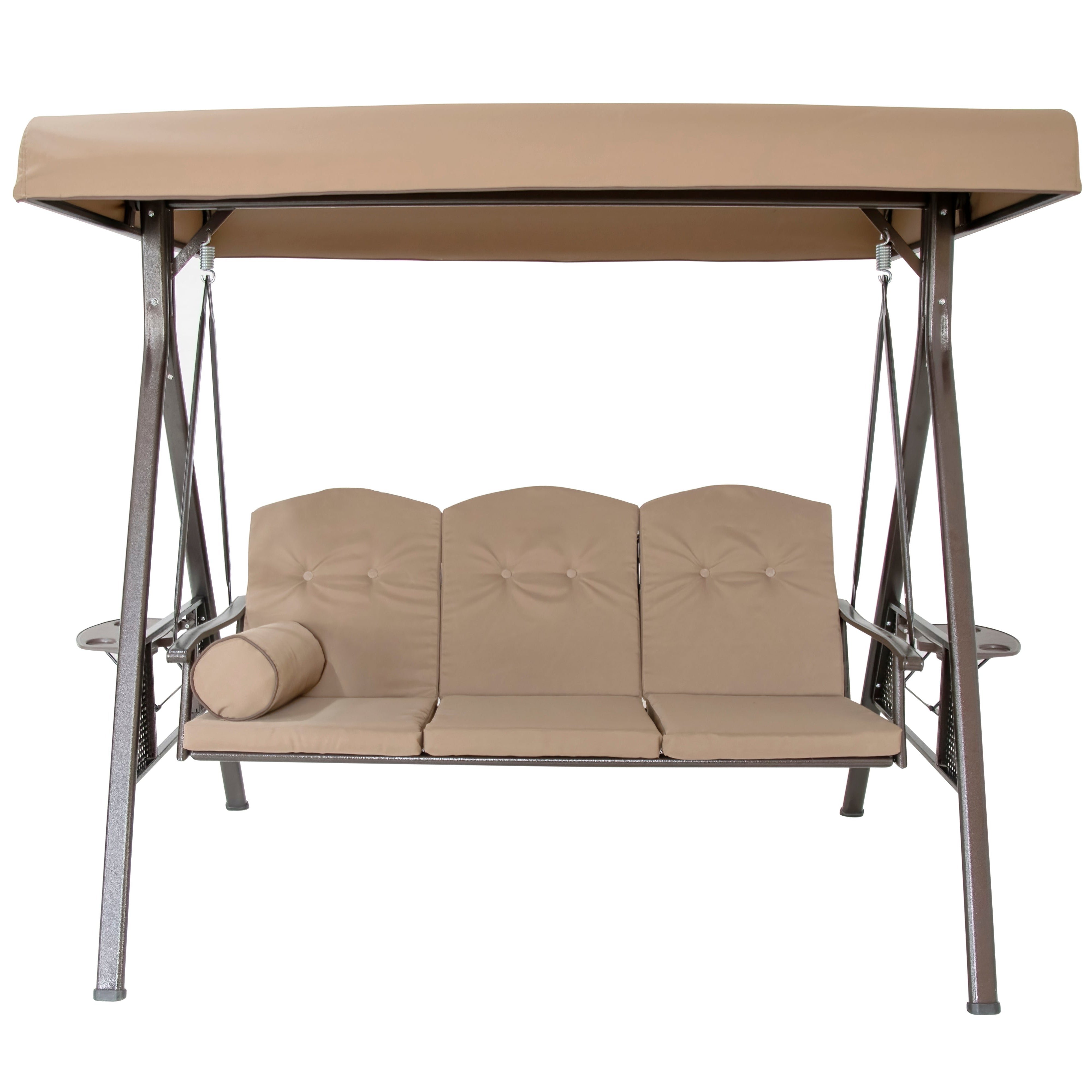 Hollywoodschaukel beige 200x124x170 cm