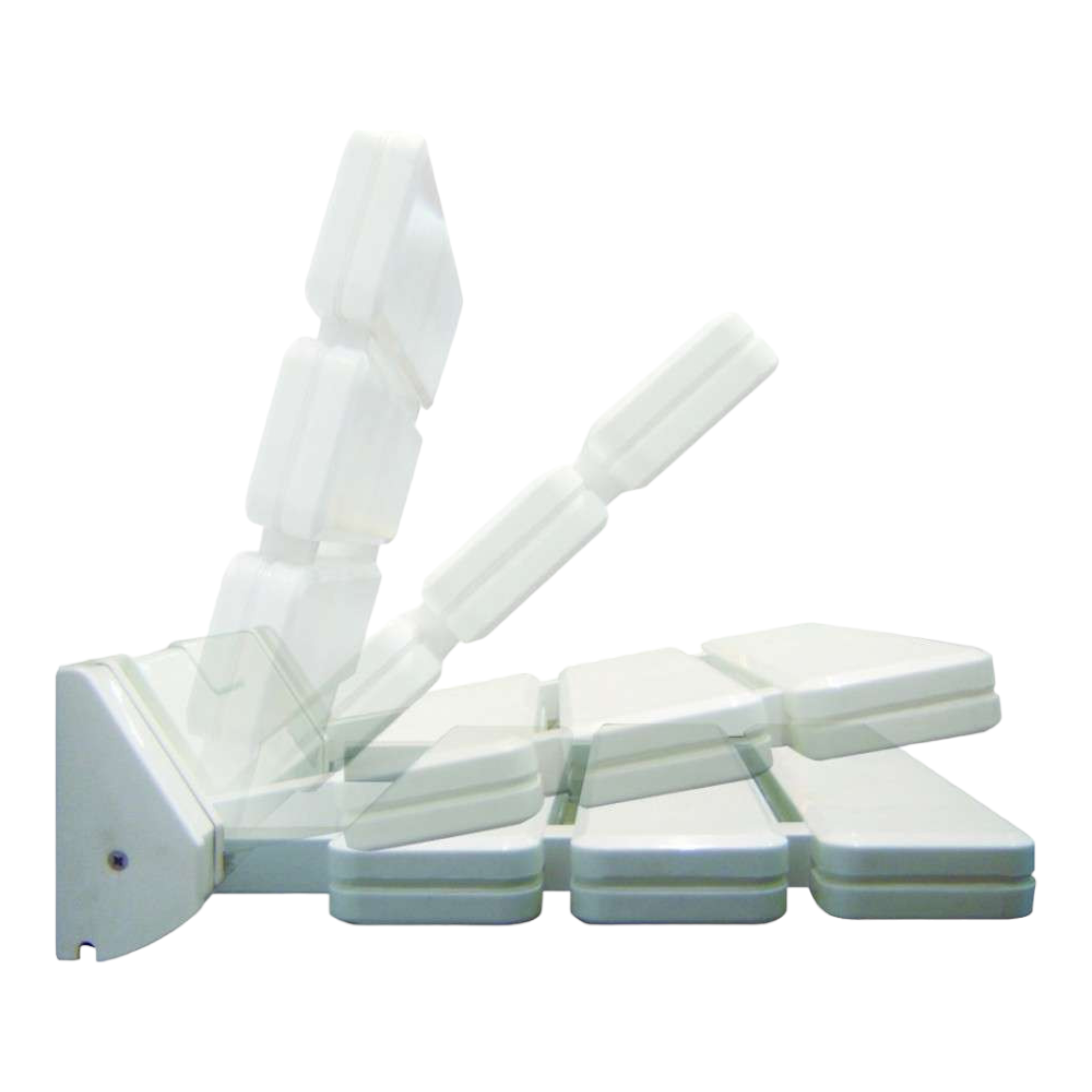 Asiento de ducha plegable blanco
