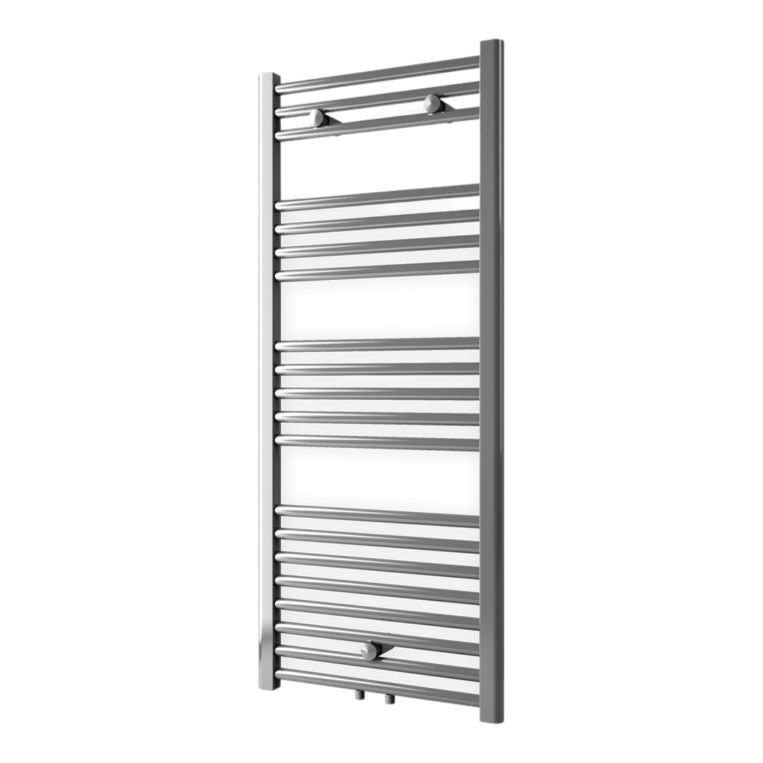 Design radiator Bari chrome-plated straight 118.8 x 60 cm