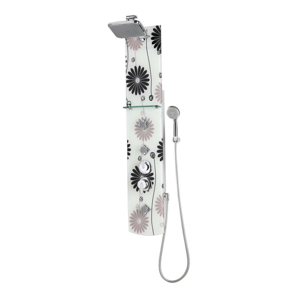 VERONA glass shower massage panel