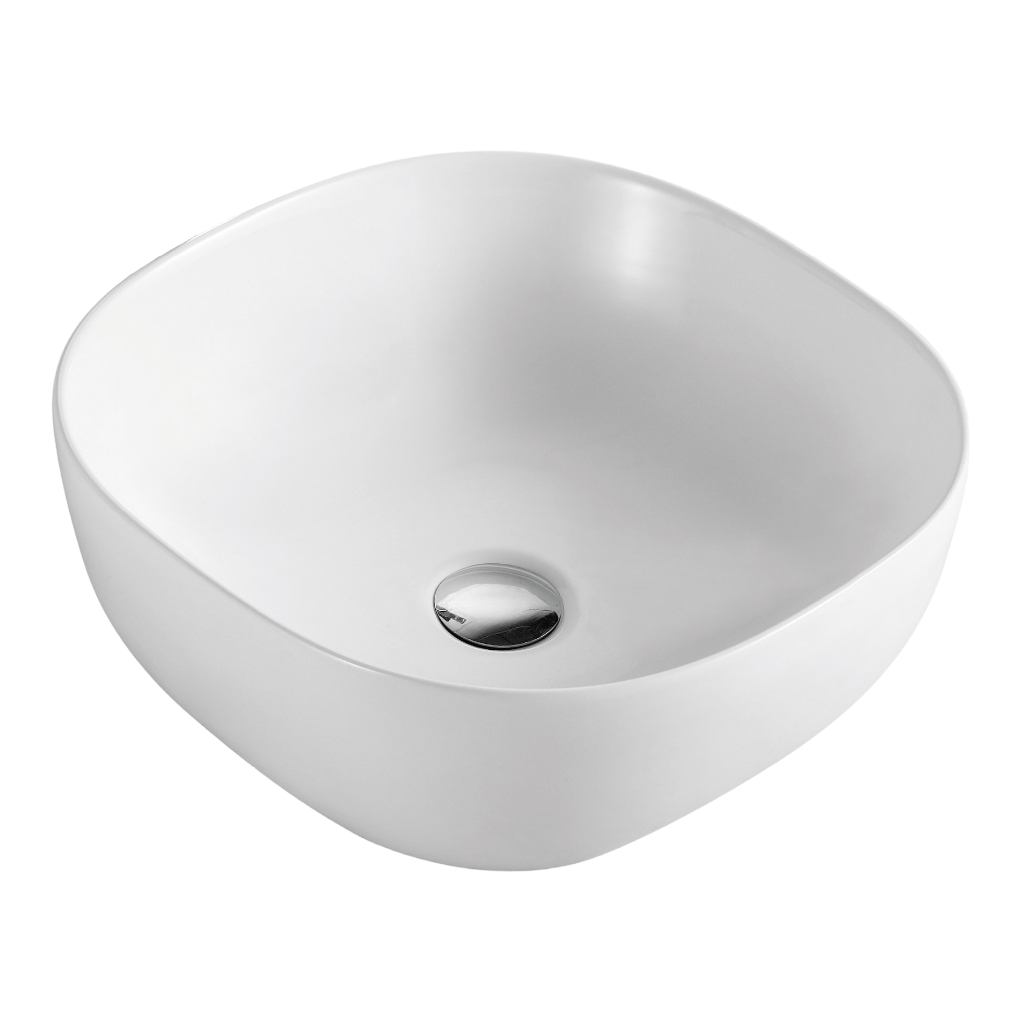 Lavabo sobre encimera de cerámica MILOS 41x41x14,7 cm