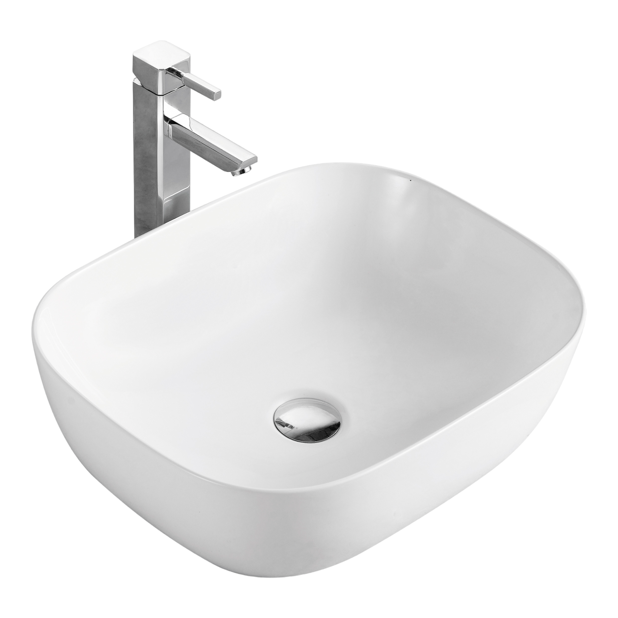 Lavabo sobrepuesto cerámico NAXOS 49x39,5x15 cm