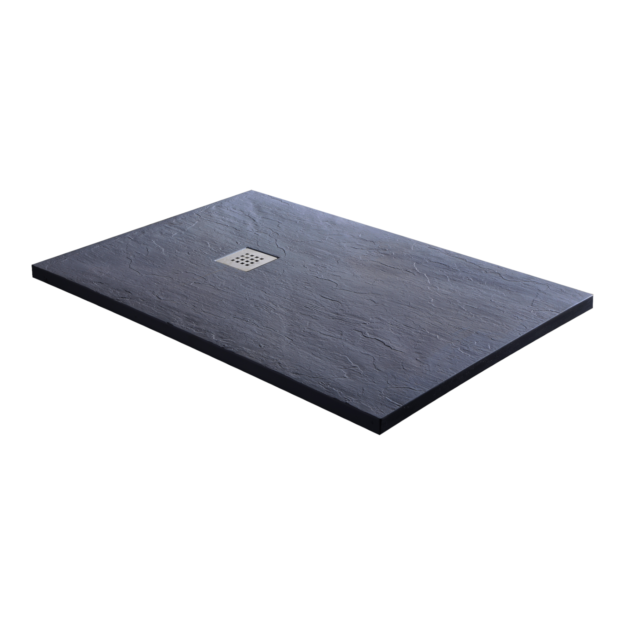 KRETA GREY Cast Marble Shower Tray in 2 Different Sizes