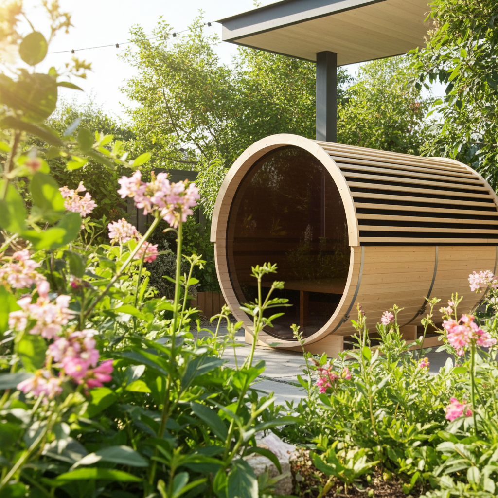 NYBORG L Außen Sauna für 6 P. 194,2x244,9x194,9 cm (Bausatz)