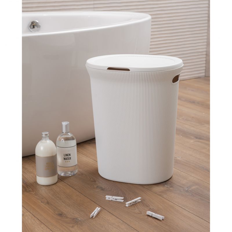 Wäschebehälter BAOBAB Weiß Pergamon 40L