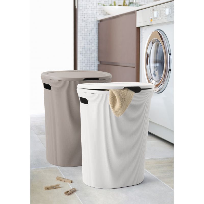 Wäschebehälter BAOBAB Weiß Pergamon 40L