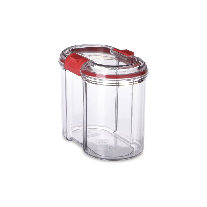 Jar with safety lock, 1L transparent
