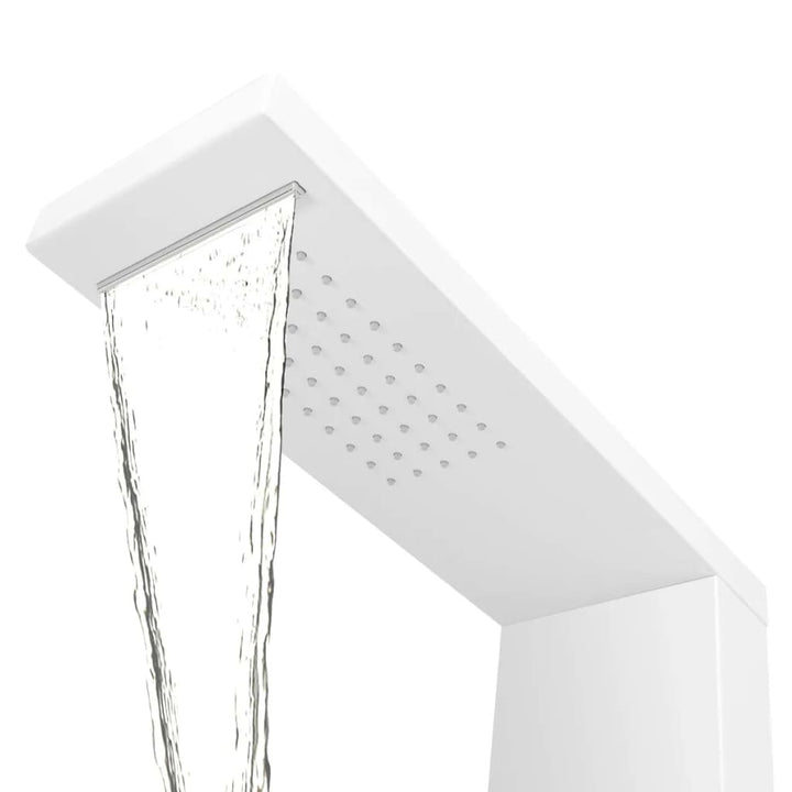 Duschpaneel-System Aluminium Mattweiß