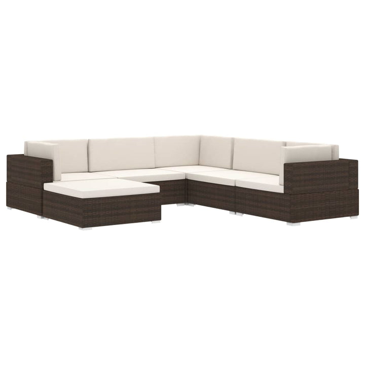 Modular-Sofa-Mittelteil 1 Stk. + Auflagen Poly Rattan Grau