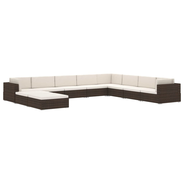 Modular-Sofa-Mittelteil 1 Stk. + Auflagen Poly Rattan Grau