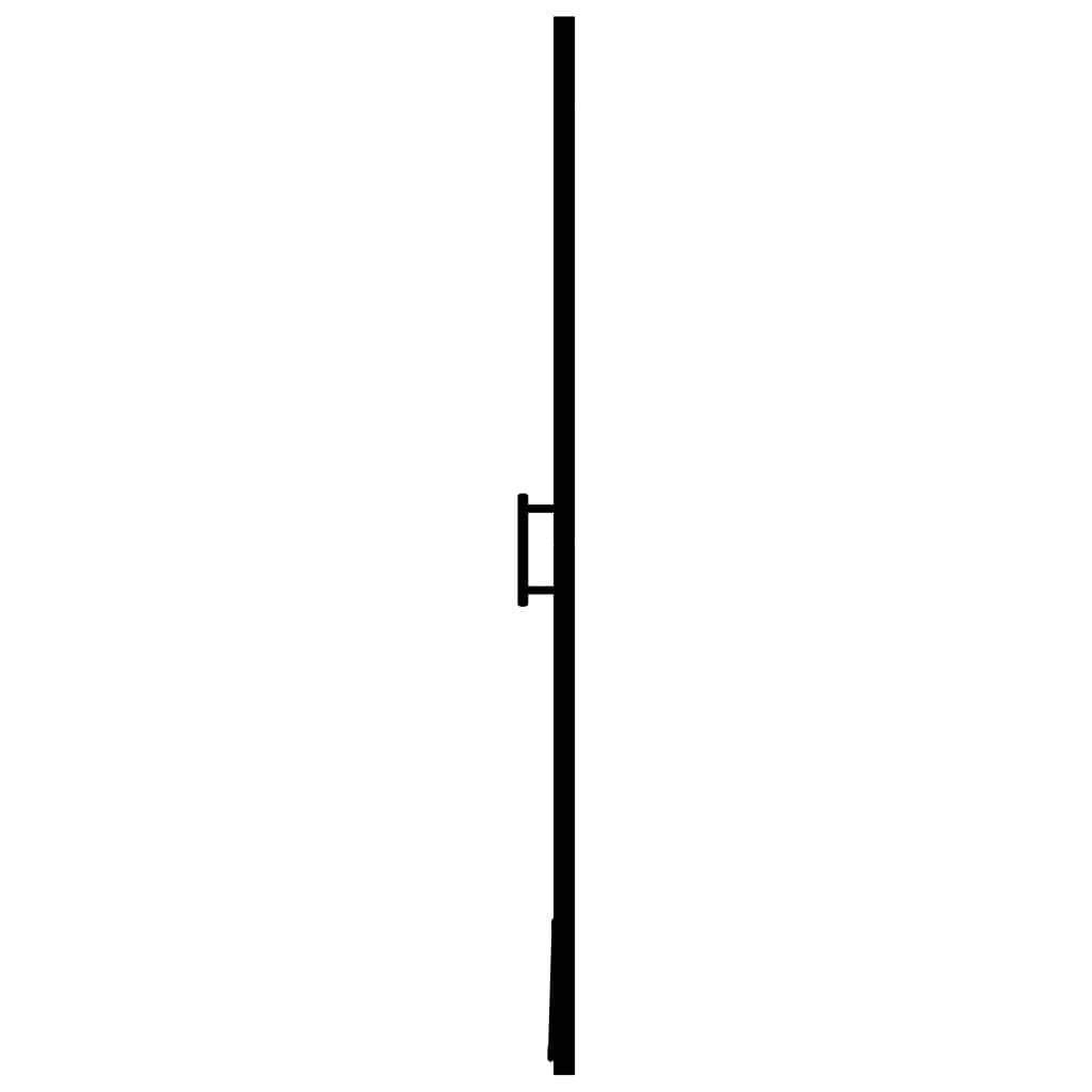 Mampara de ducha cristal templado 81×195 cm negro