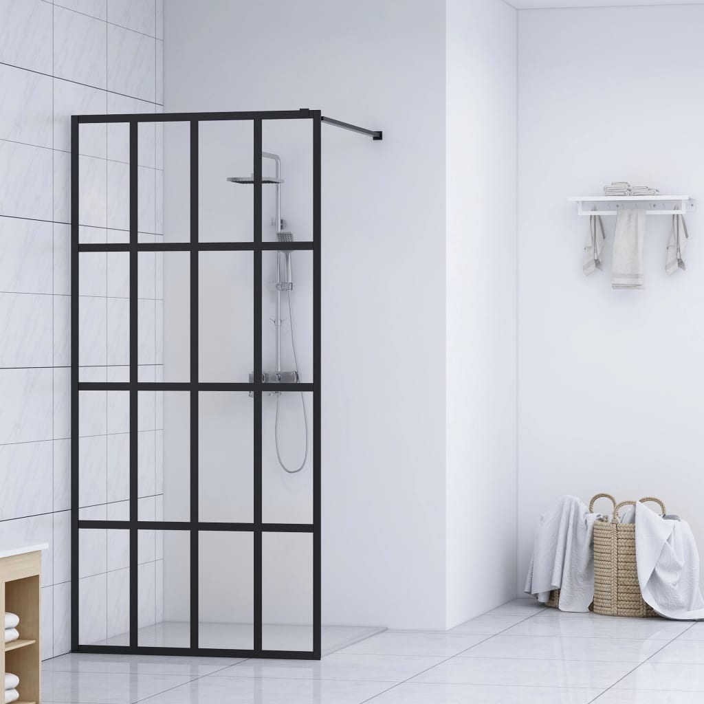 Mampara de ducha para cabina de ducha Vidrio de seguridad transparente 118x190 cm