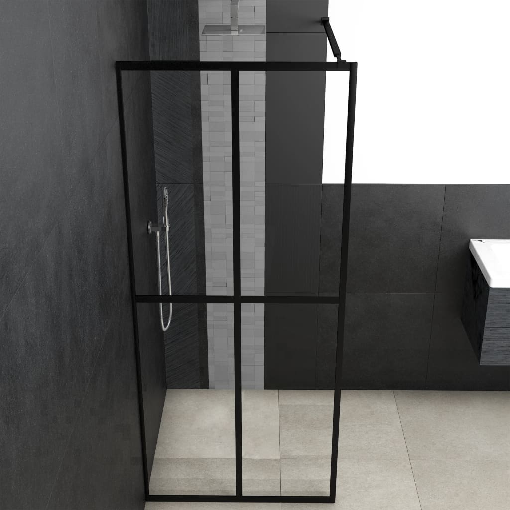 Mampara de ducha para cabina de ducha Vidrio de seguridad transparente 118x190 cm