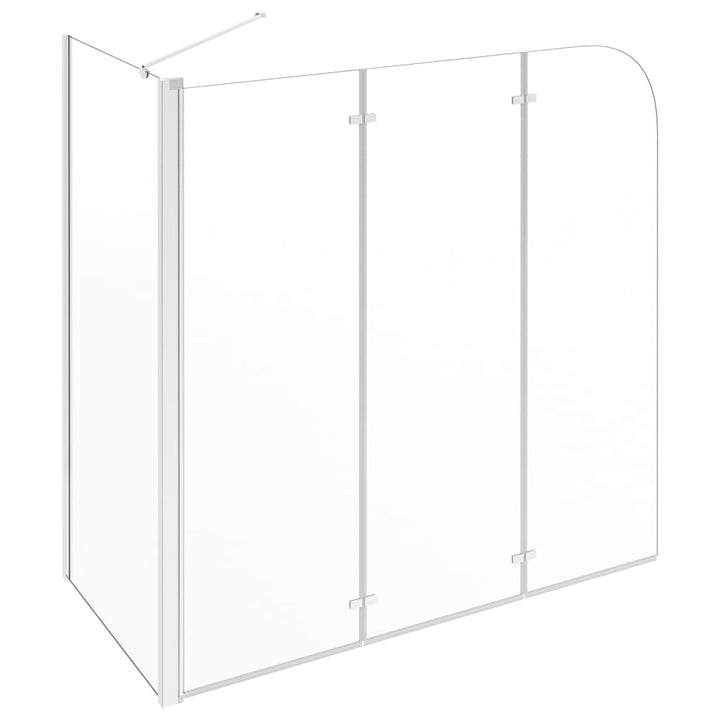 Duschabtrennung 120x69x130 cm Hartglas Transparent