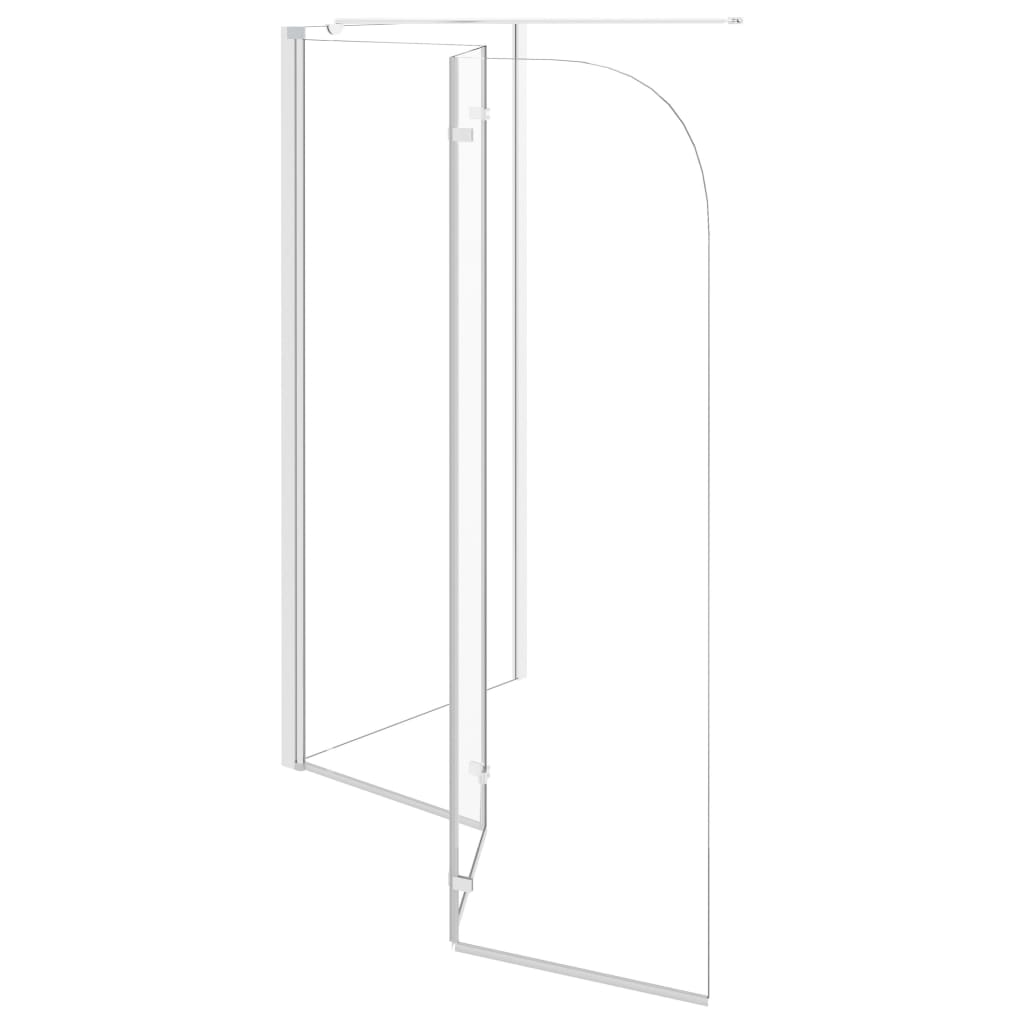 Duschabtrennung 120x69x130 cm Hartglas Transparent