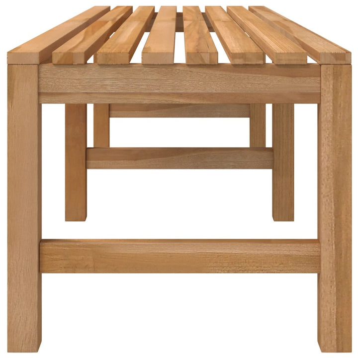 Banco de jardín 150 cm madera maciza de teca