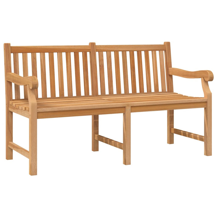 Gartenbank 150 cm Massivholz Teak