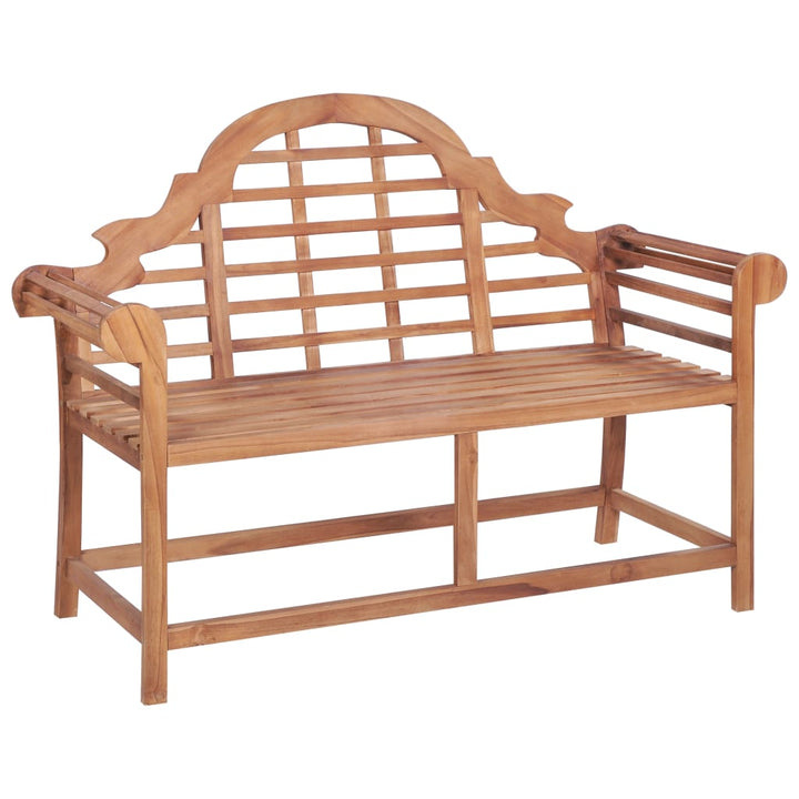 Gartenbank 127x58,5x92,5 cm Massivholz Teak