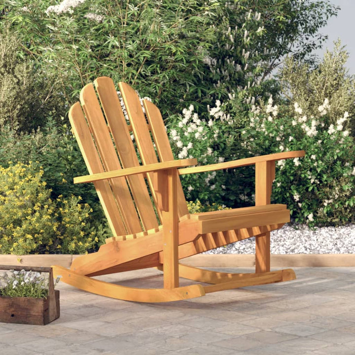 Adirondack-Schaukelstuhl 79x100x103 cm Massivholz Teak