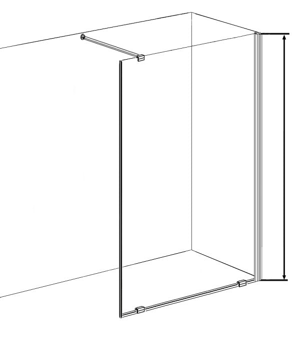 Sanoflex FREEDOM shower partition in 6 different sizes