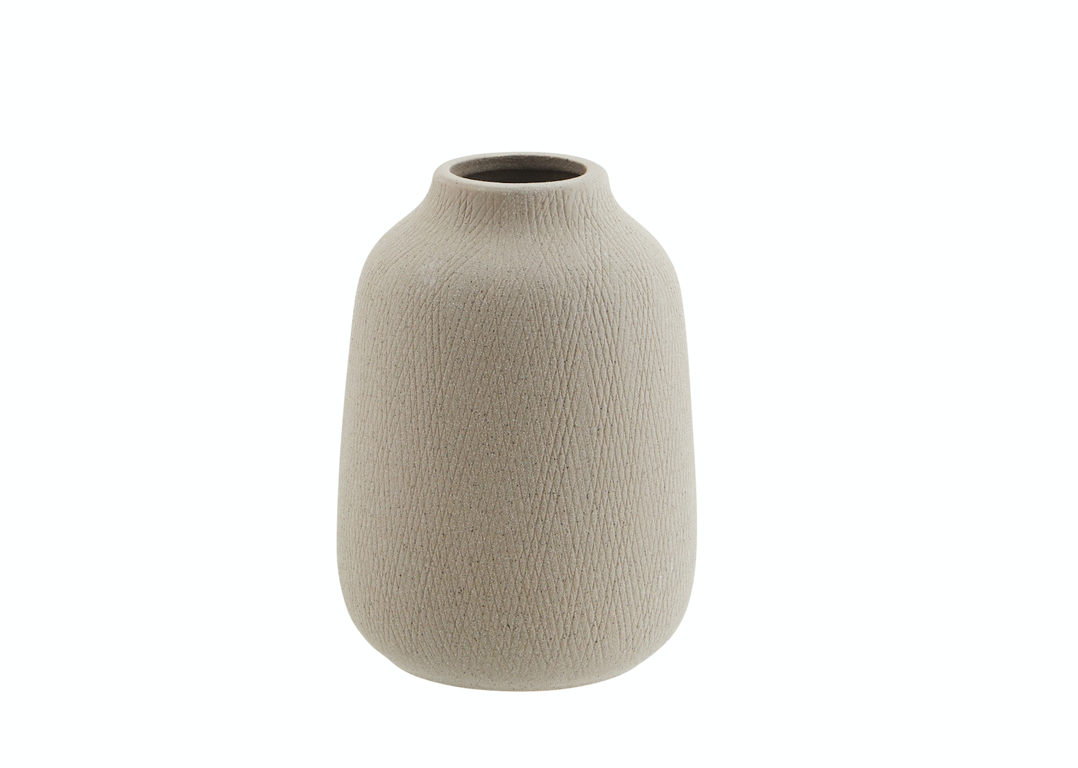 Vase matt grey