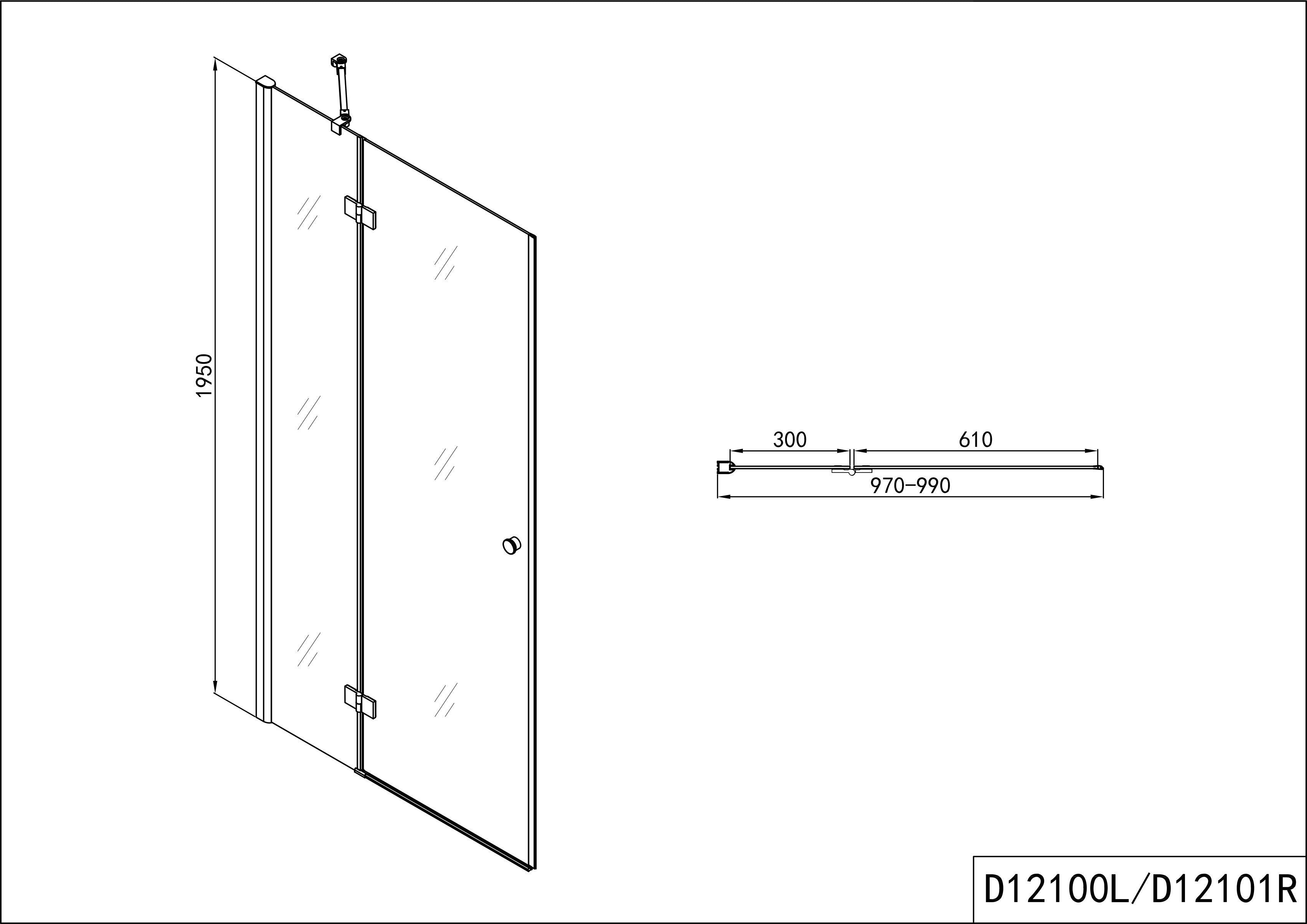 SMARTFLEX swing door in 10 different sizes