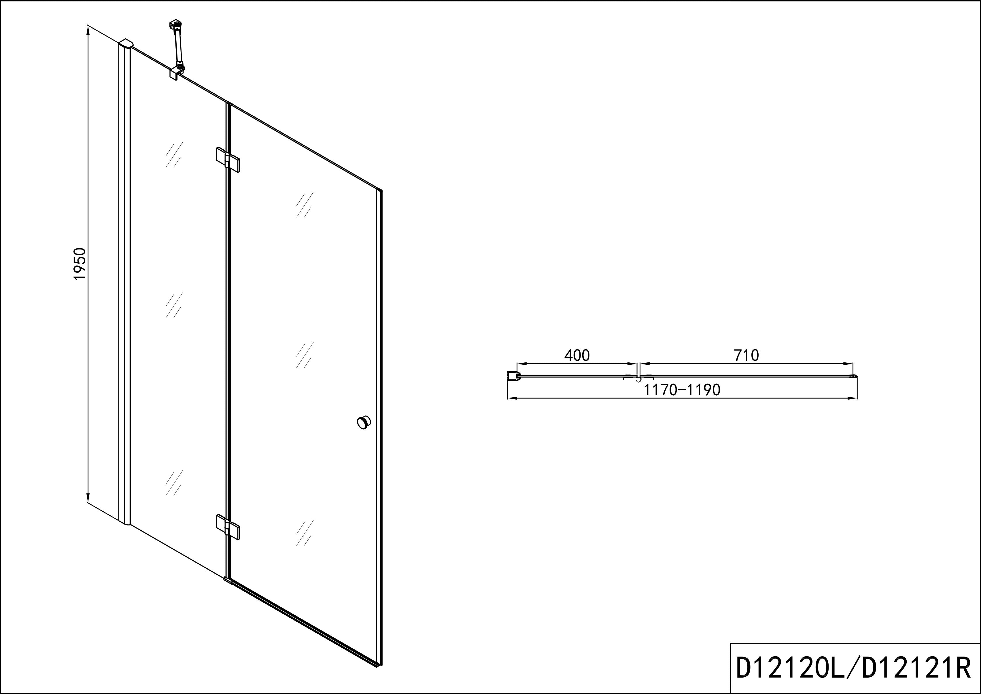 SMARTFLEX swing door in 10 different sizes