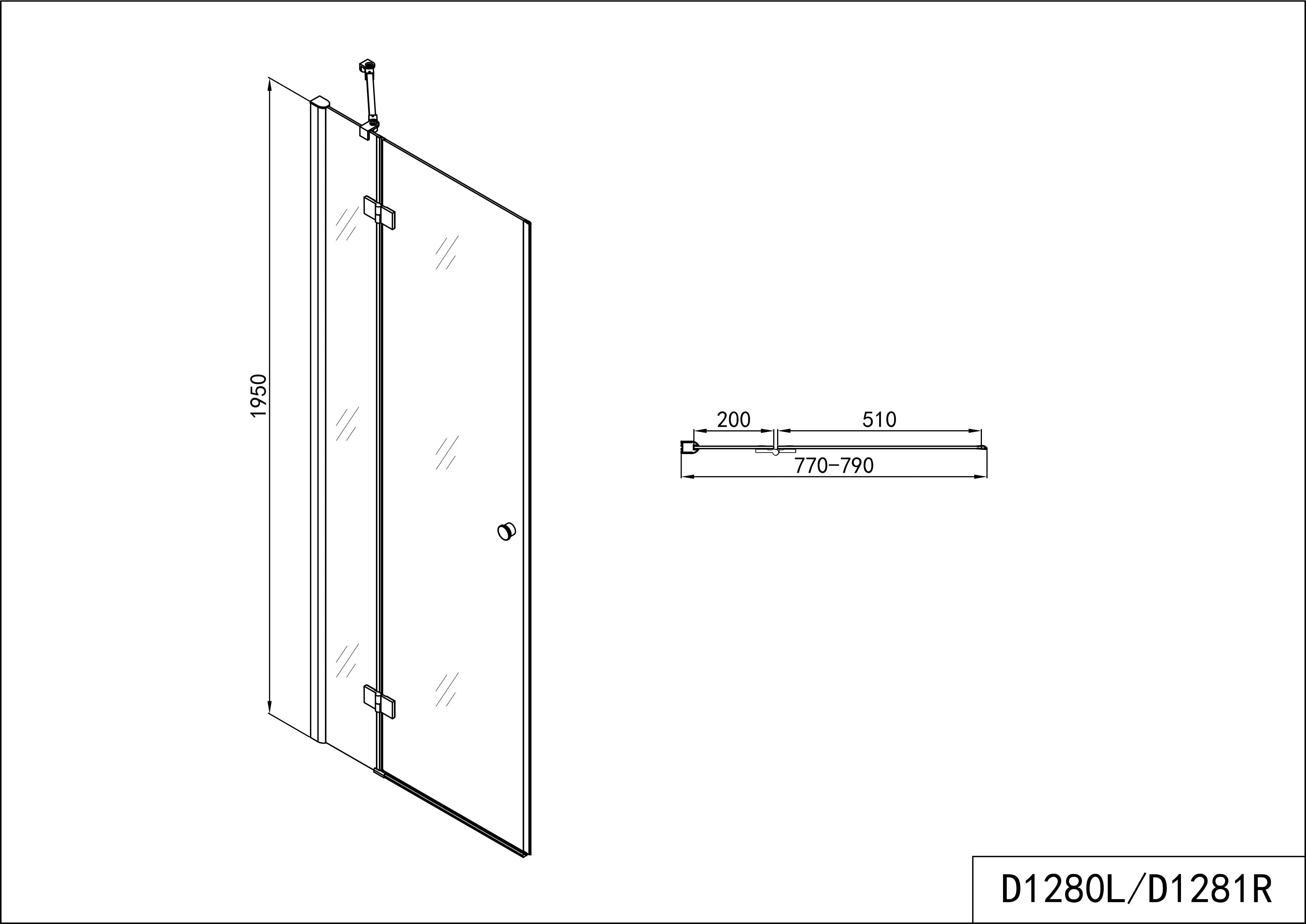 SMARTFLEX swing door in 10 different sizes