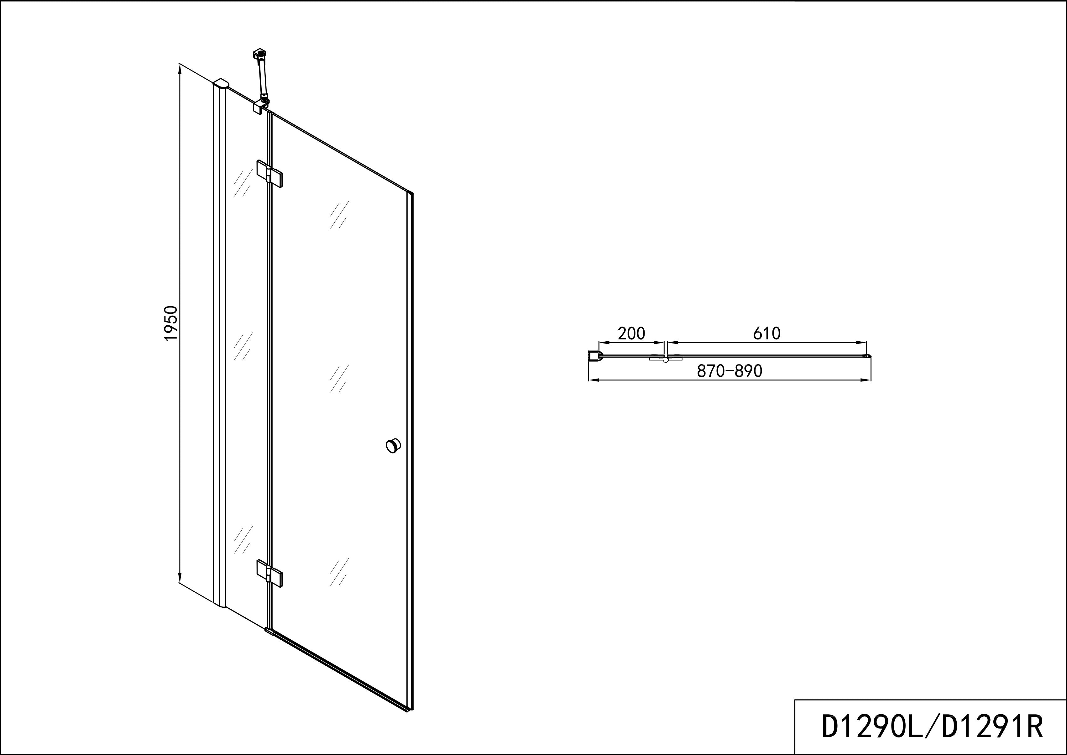 SMARTFLEX swing door in 10 different sizes
