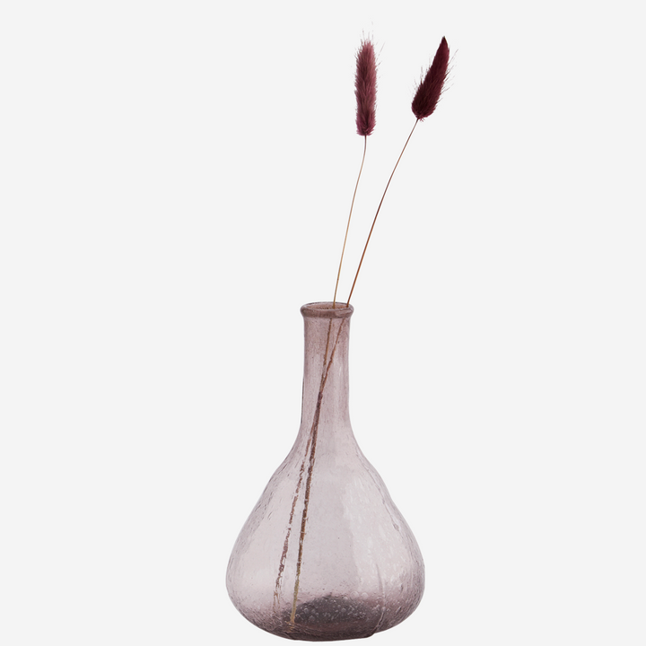 Glass vase lilac