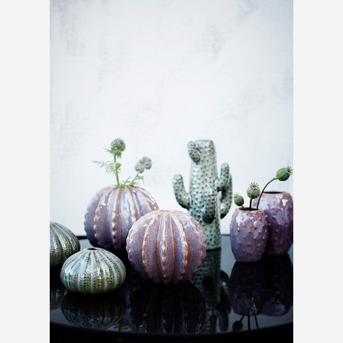 Florero de cactus - aprox. 13 x 21 cm