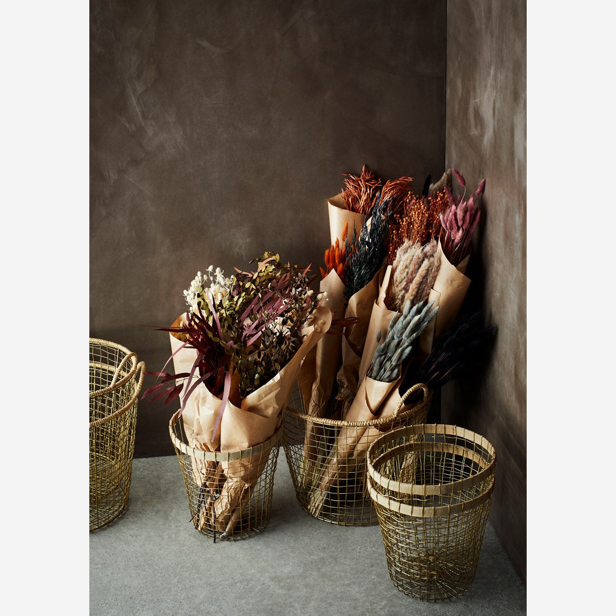 Dried black soft wheat