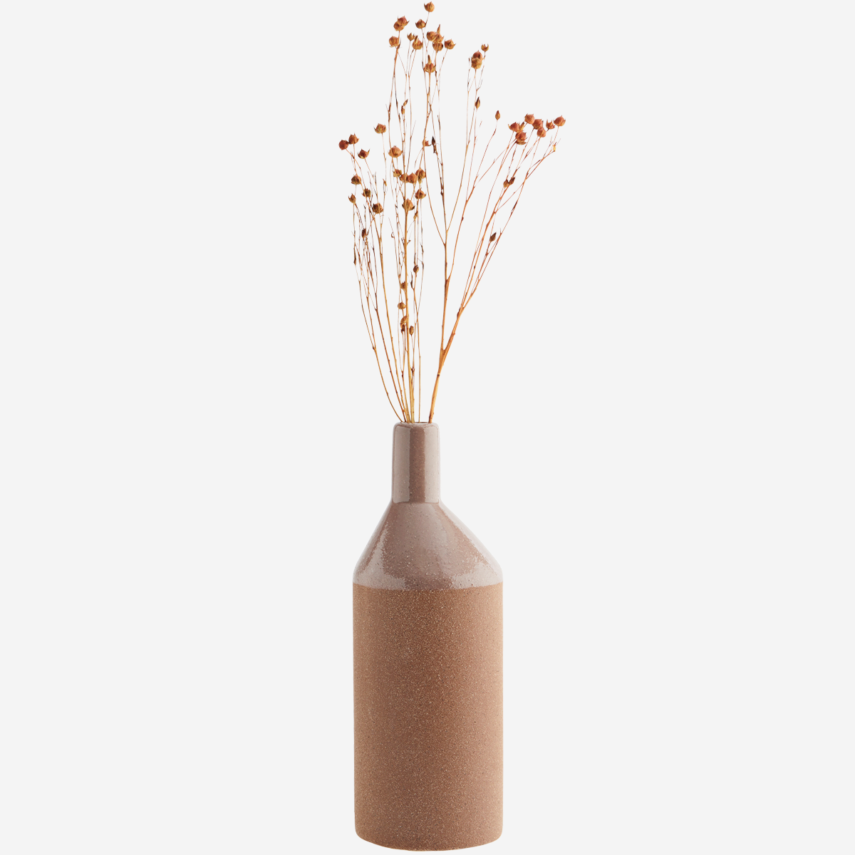 Jarrón de loza Dusty Rose