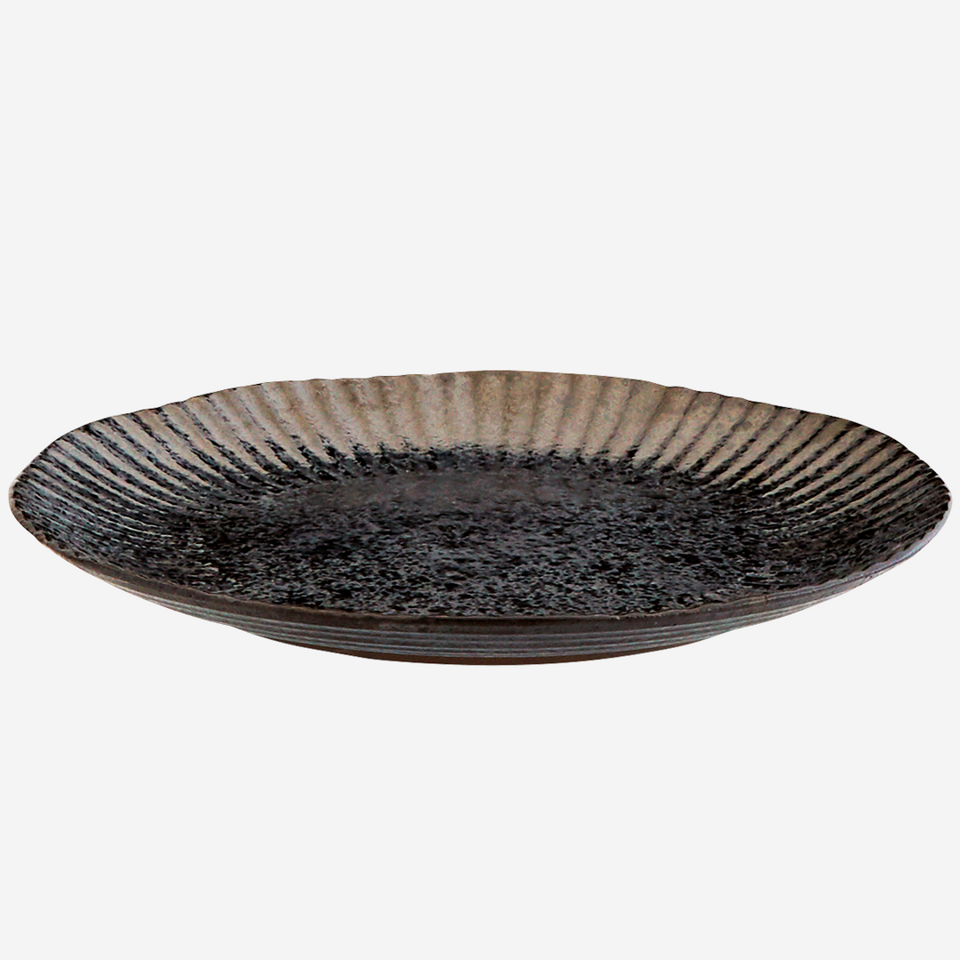 Stoneware dinner plate in black Ø 27 cm