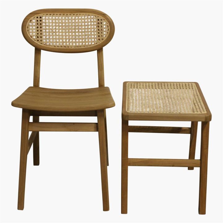 Retro chair with Viennese weave