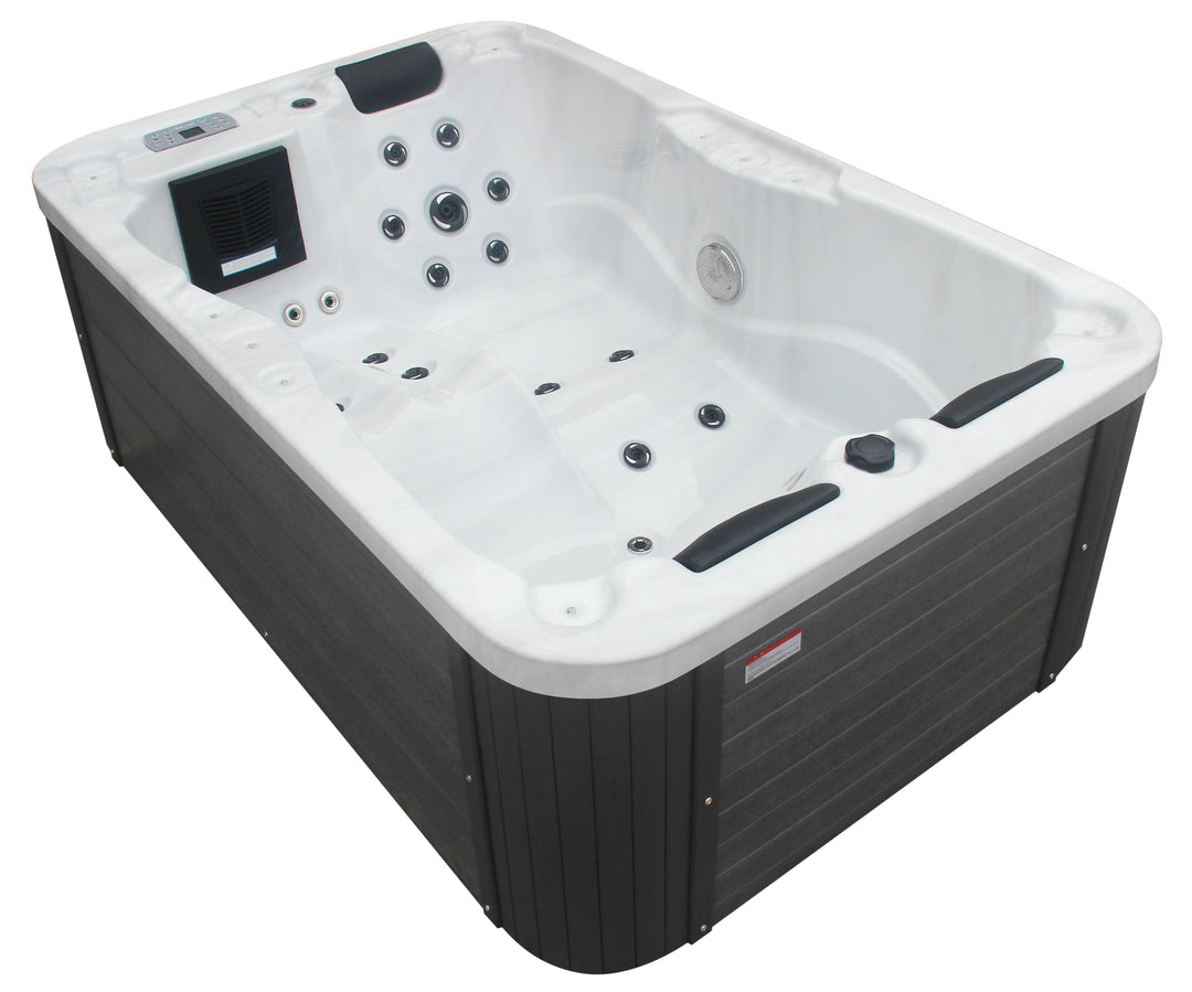 Outdoor whirlpool Modena white including cover - 205 x 130 x 70 cm