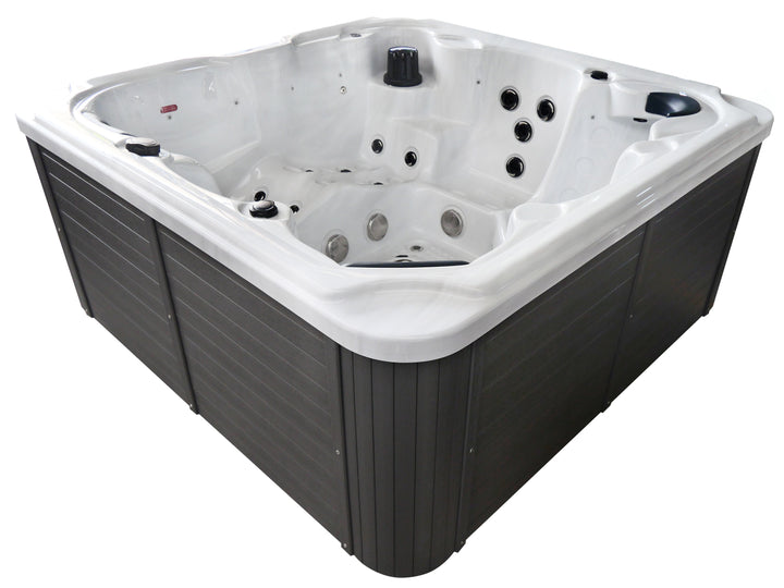 Outdoor whirlpool Oasis Maxi White incl. steps and cover - 210 x 210 x 95 cm
