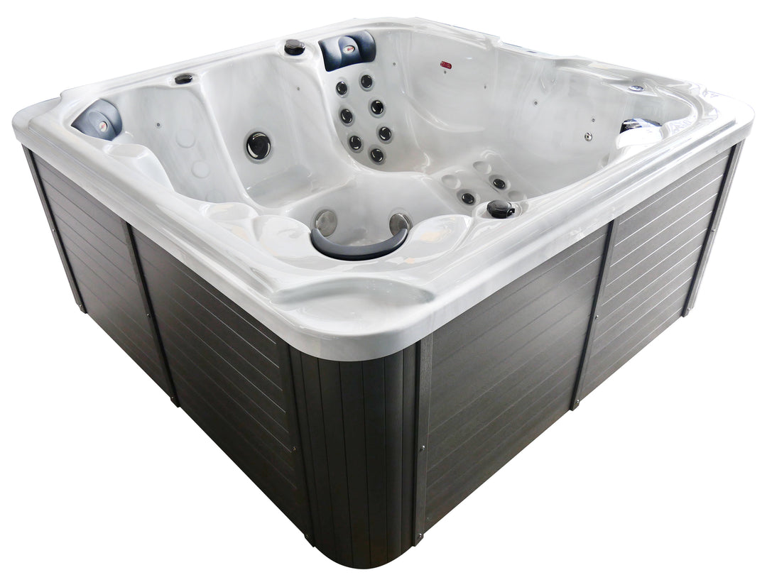 Outdoor whirlpool Oasis Maxi White incl. steps and cover - 210 x 210 x 95 cm