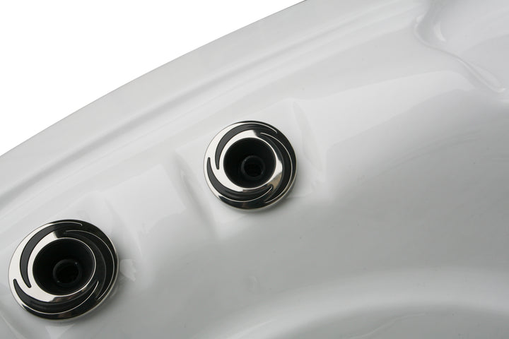 Outdoorwhirlpool TAHITI Sterling Silver inkl. Abdeckung und Stiege 200x200x88 cm