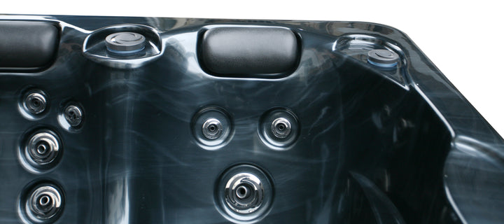 Outdoorwhirlpool FIJI Pearl Shadow Grau inkl. Abdeckung 210x160x80 cm